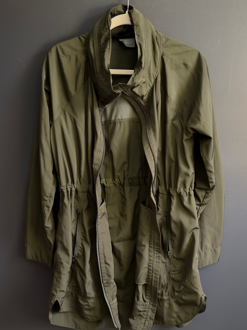 Athleta Olive Utility Anorak Jacket